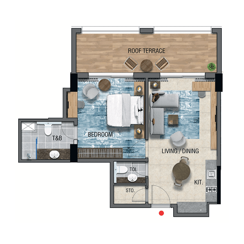 1 BR