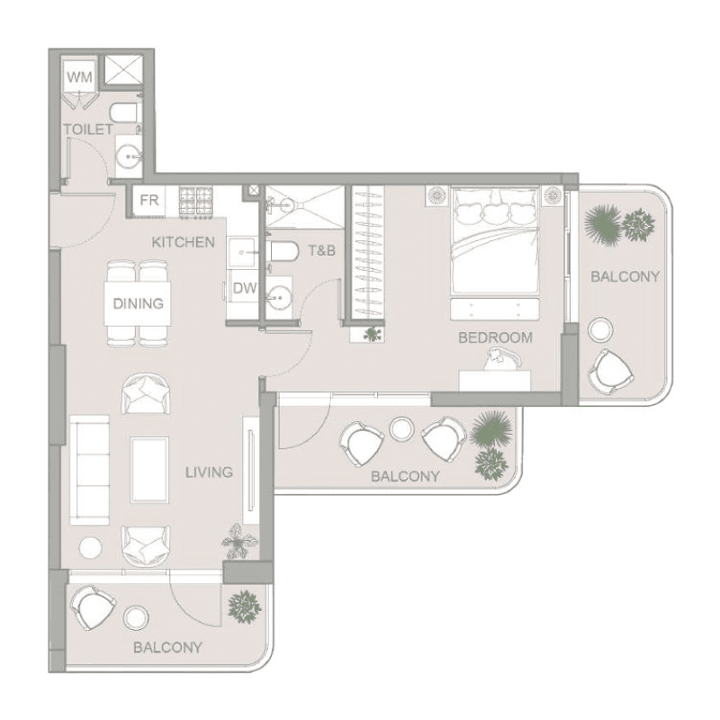 1 BR
