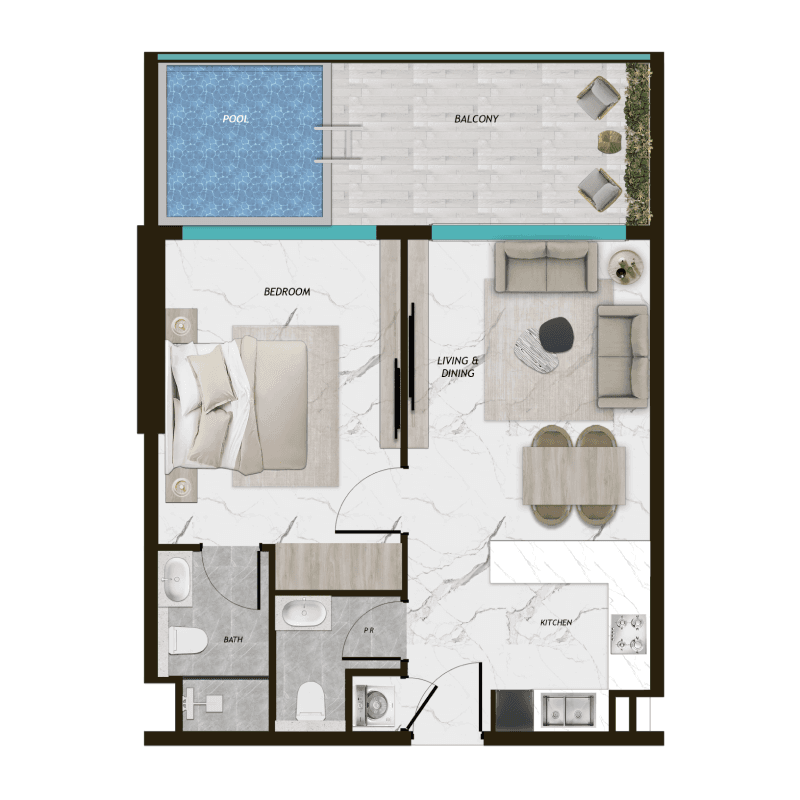 1 BR