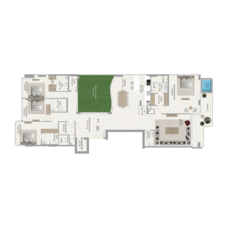 4 BR Pent