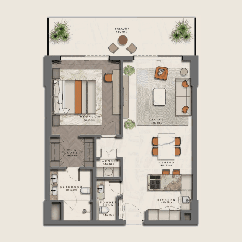 1 BR