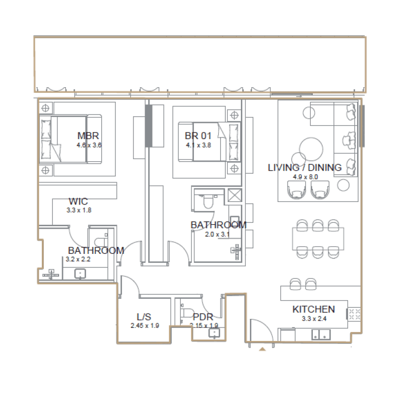2 BR