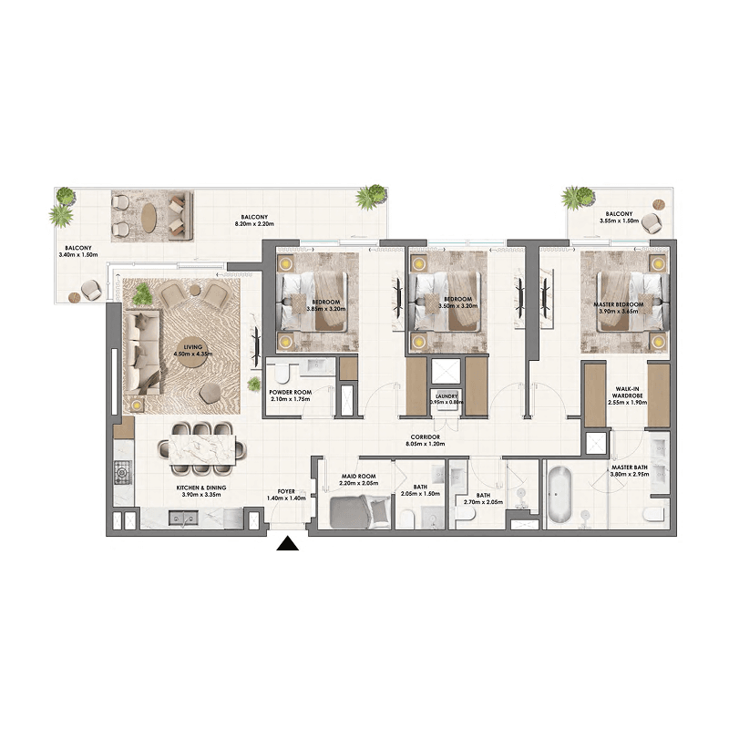 3 BR