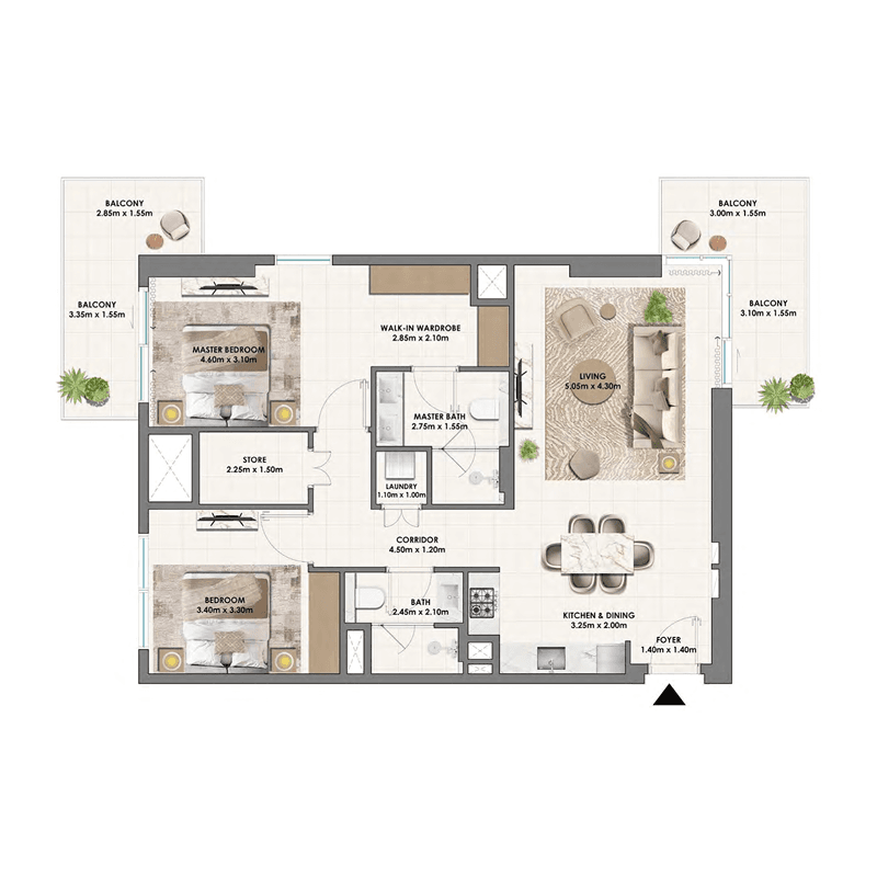 2 BR