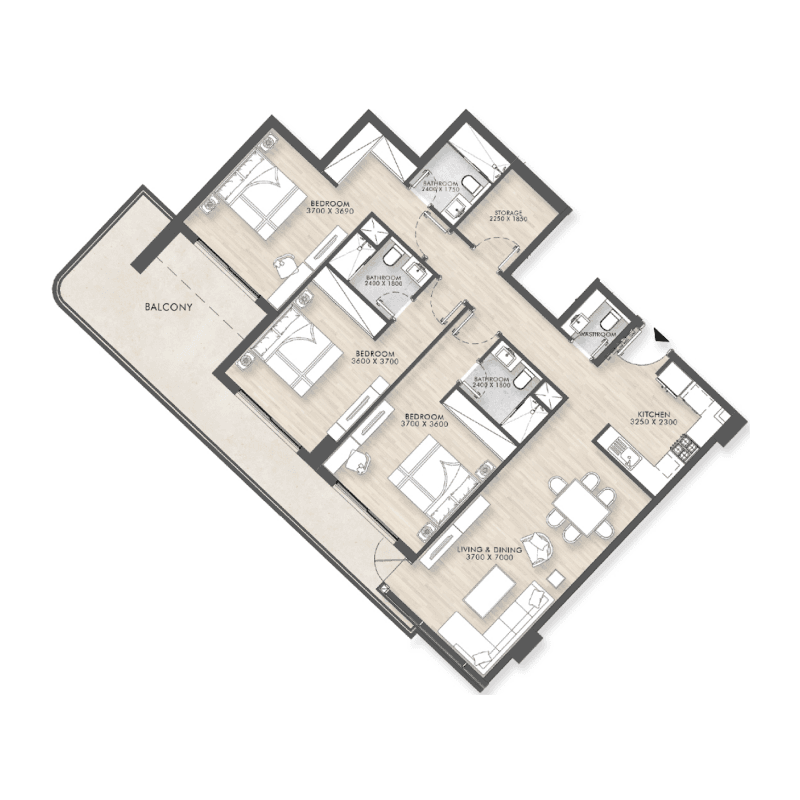 3 BR