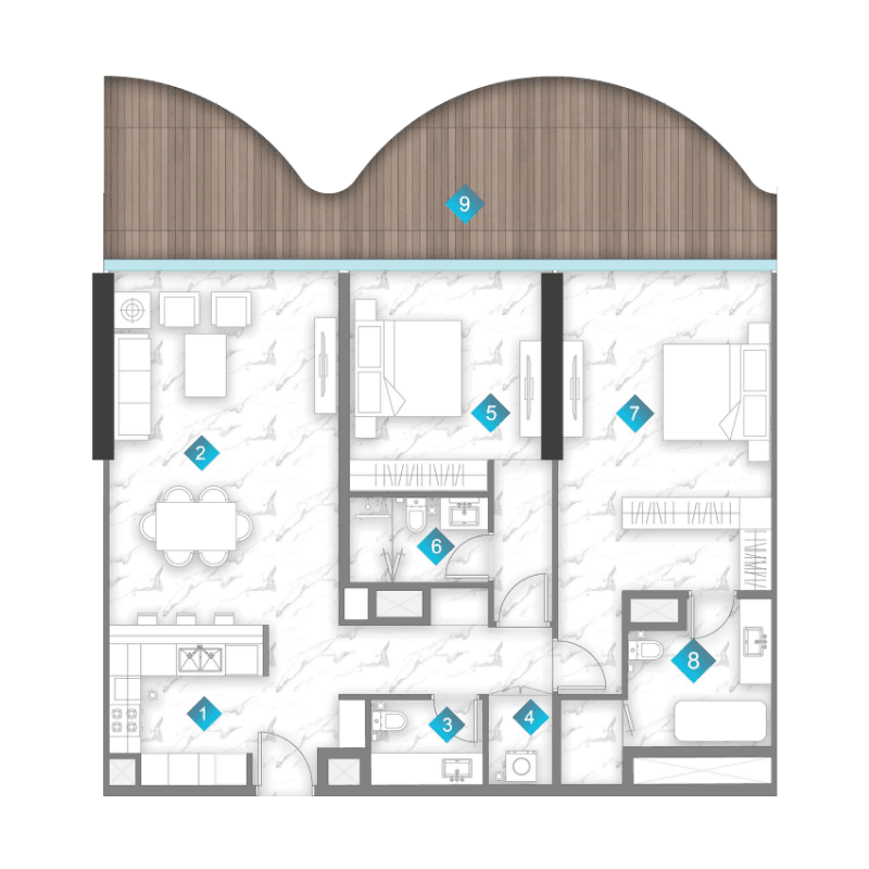 2 BR