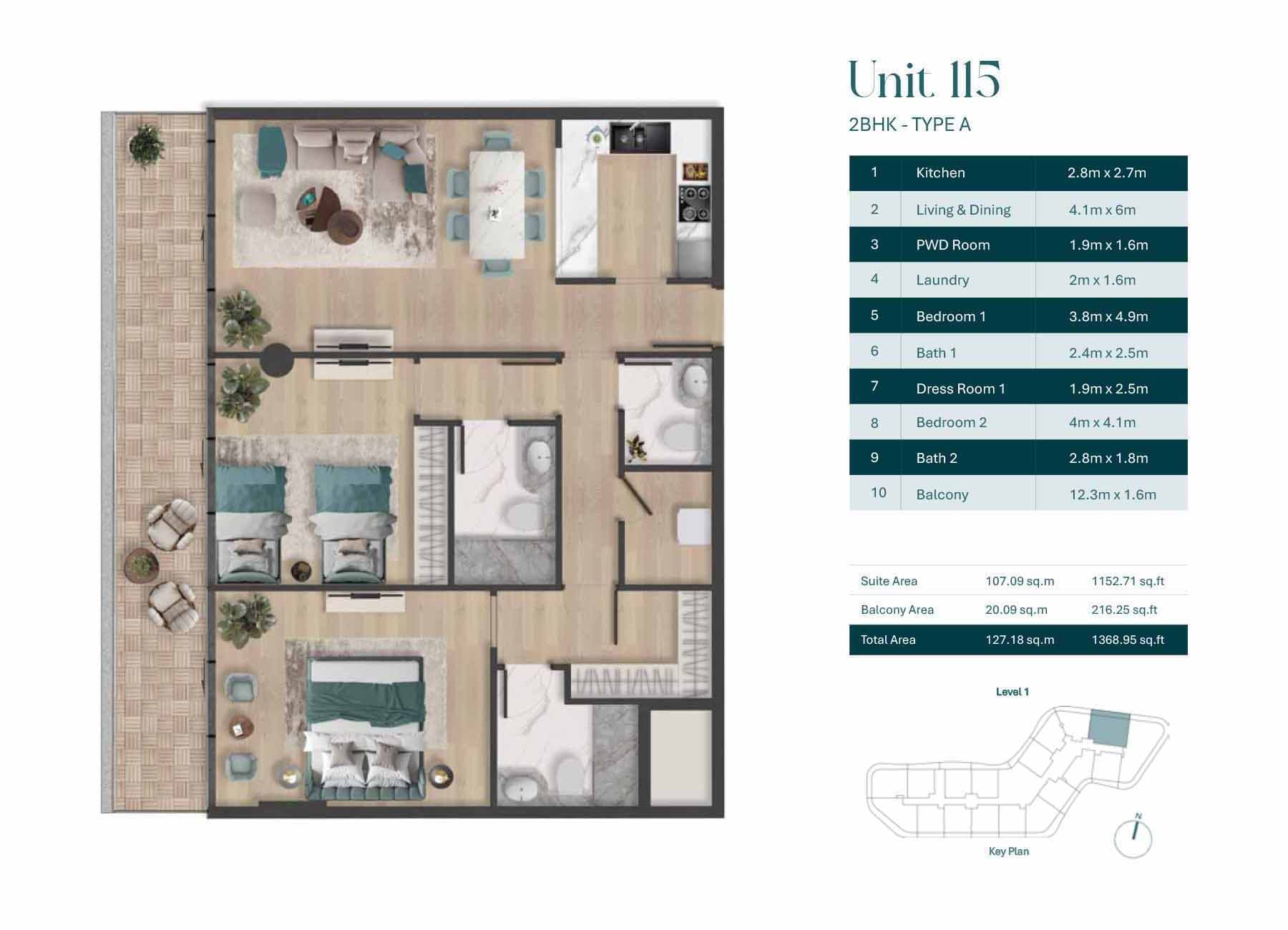 2 BR
