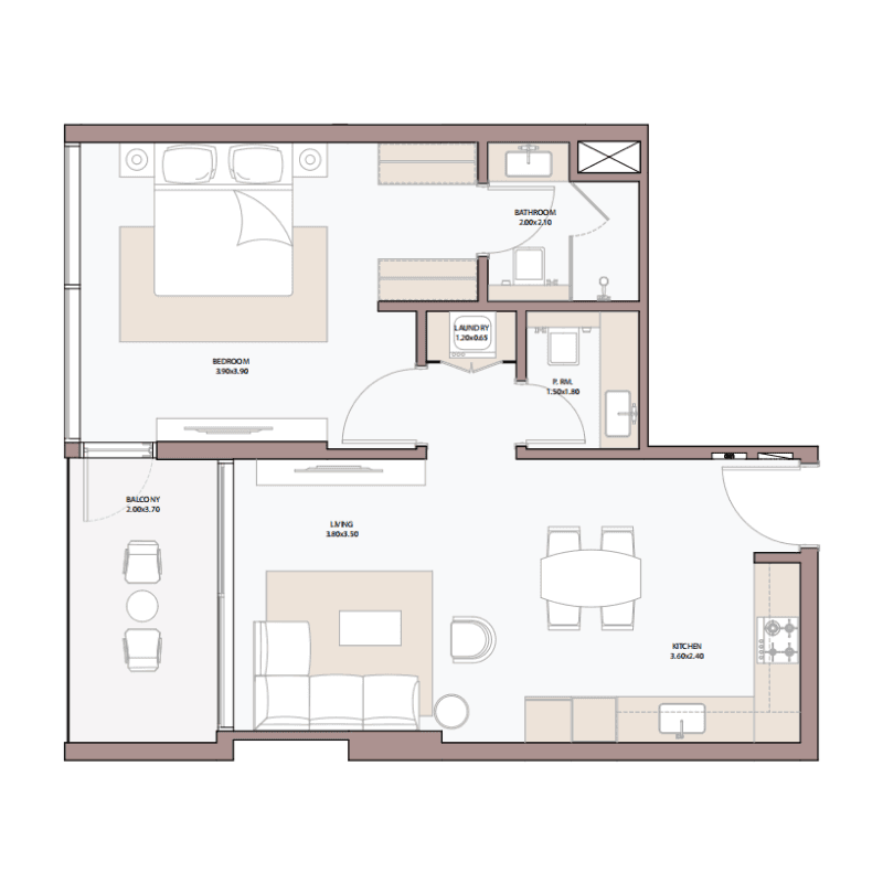 1 BR