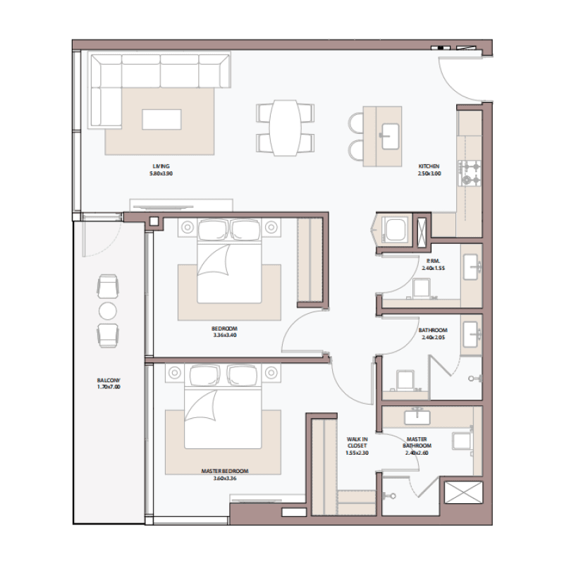 2 BR
