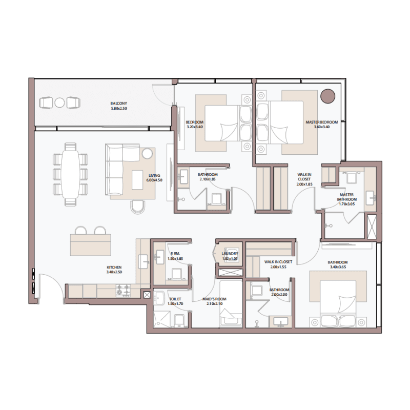 3 BR