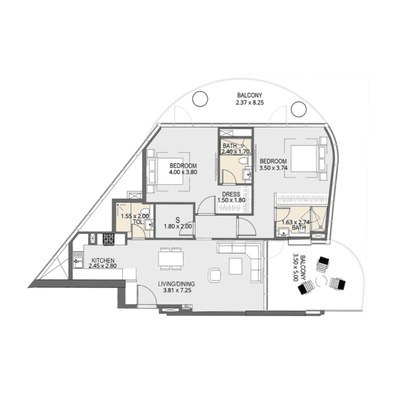 2 BR