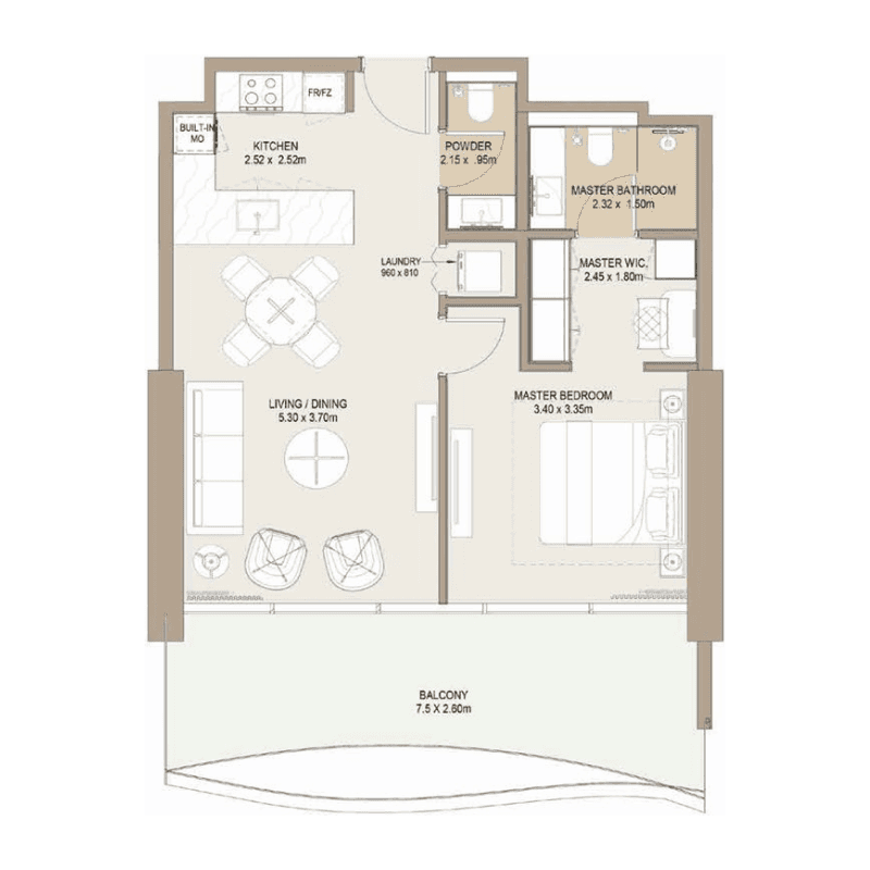 1 BR