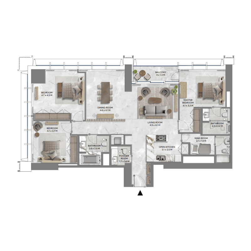 3 BR