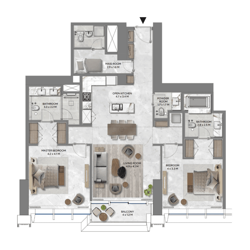 2 BR