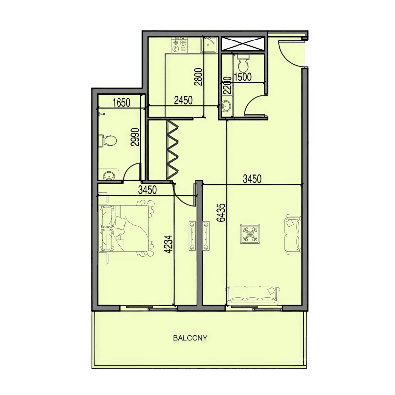 1 BR