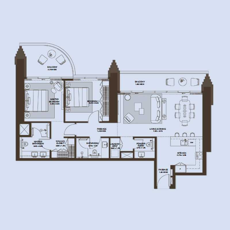 2 BR