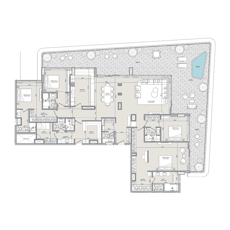 4 BR + Pool