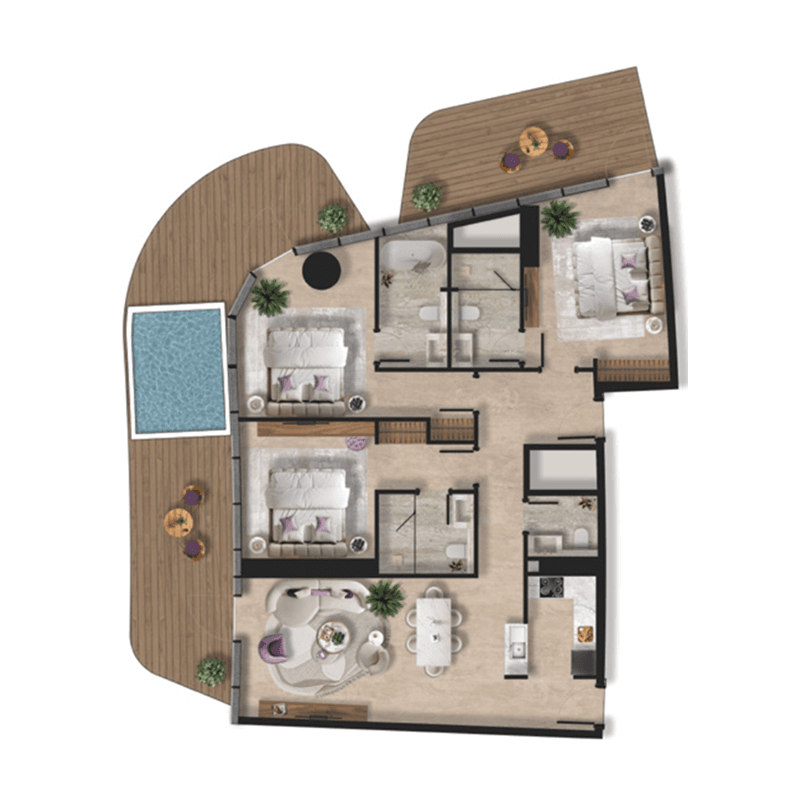 3 BR