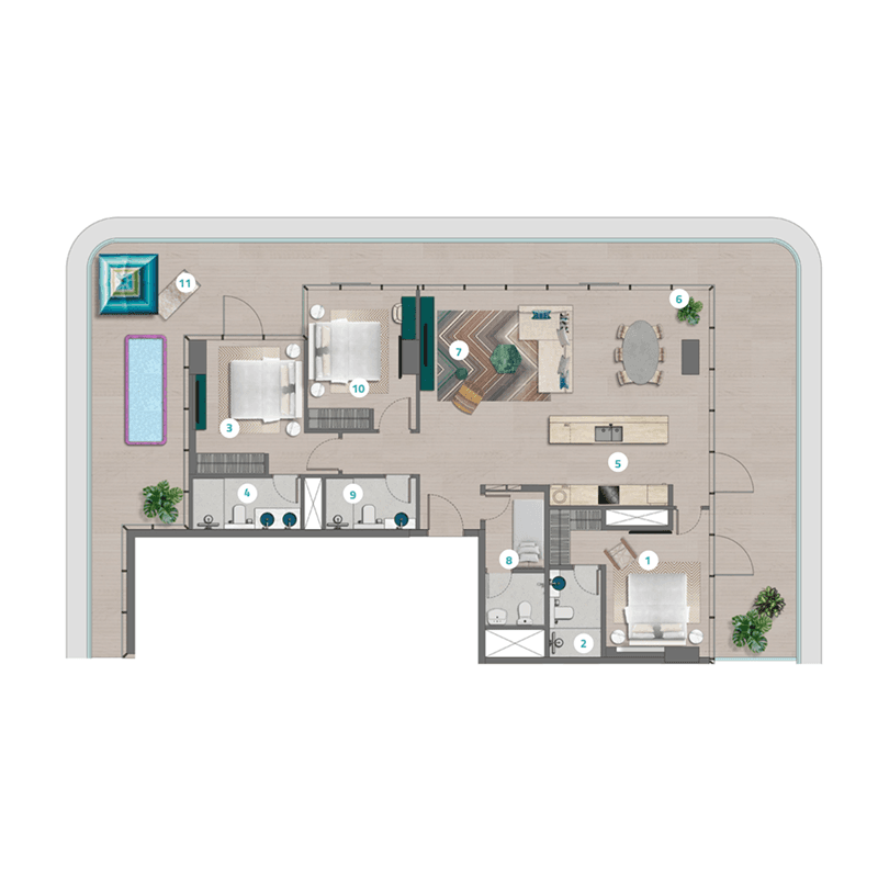 3 BR