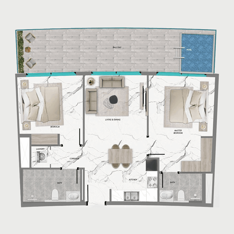 2 BR