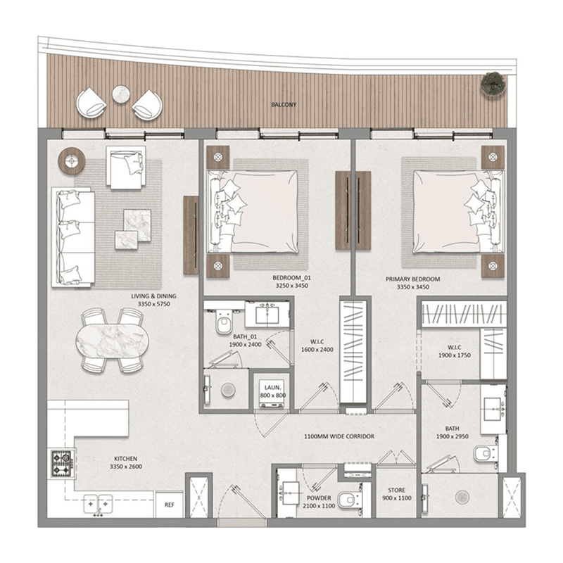 2 BR