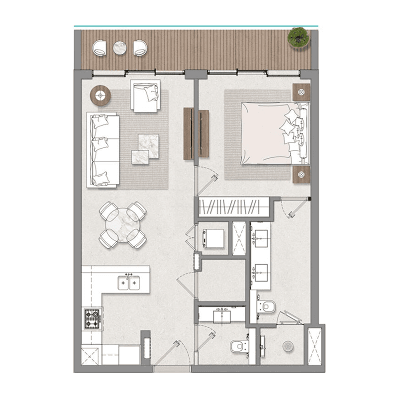 1 BR