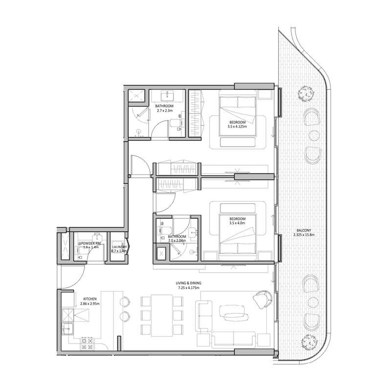 2 BR