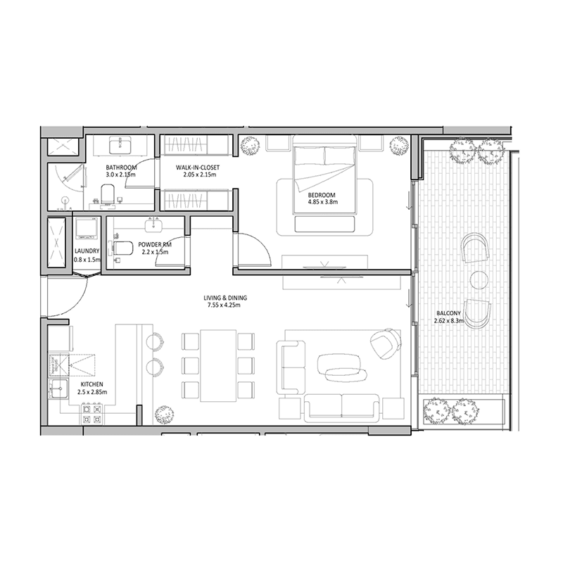 1 BR