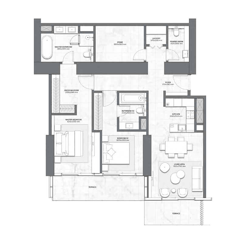 2 BR
