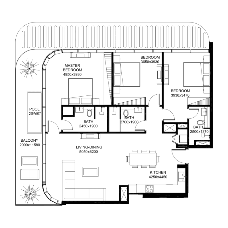 3 BR