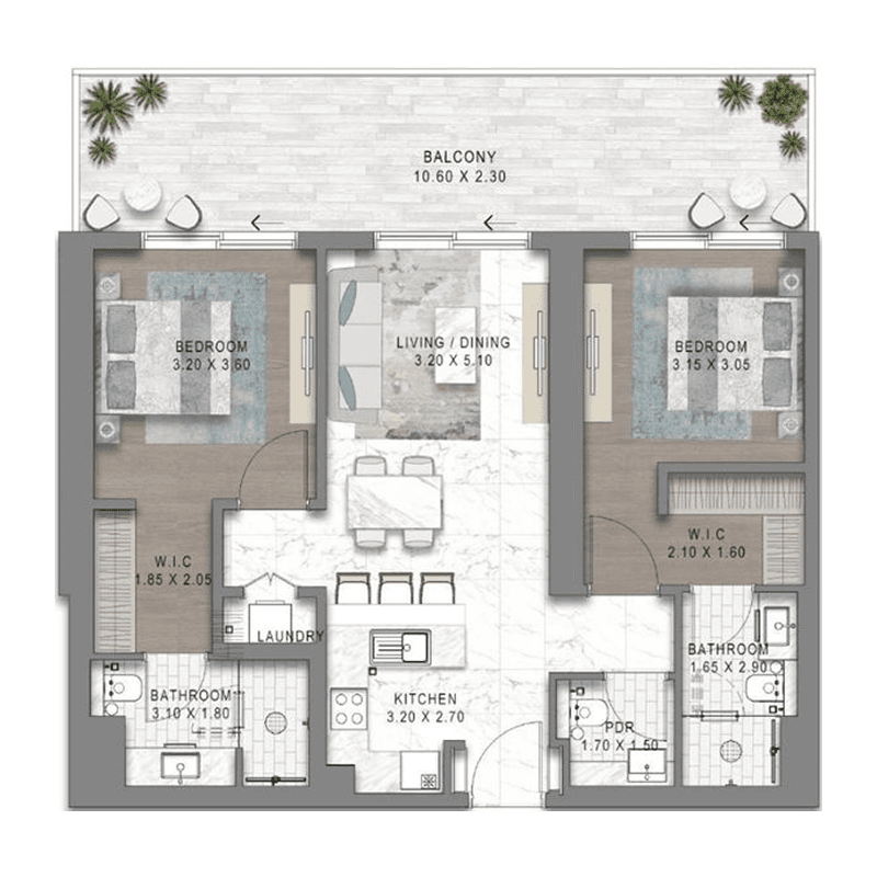2 BR
