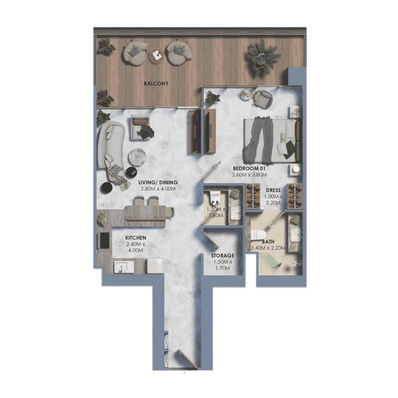 1 BR