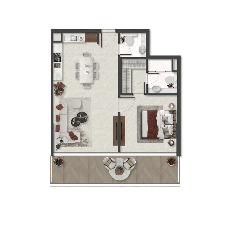 1 BR