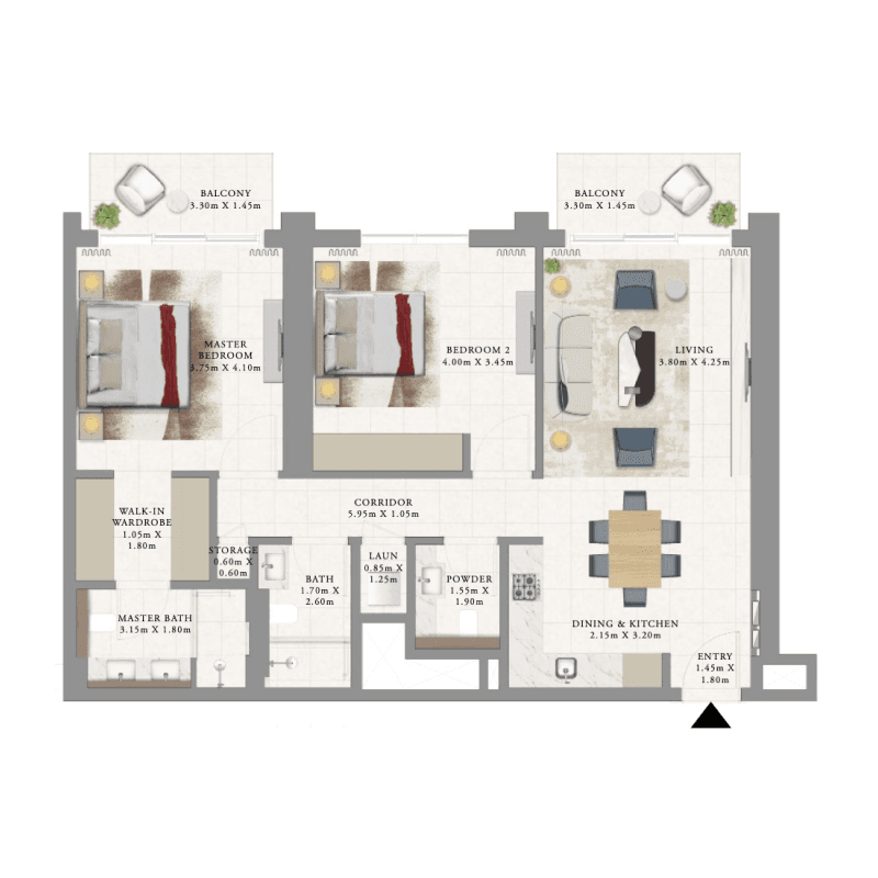 2 BR