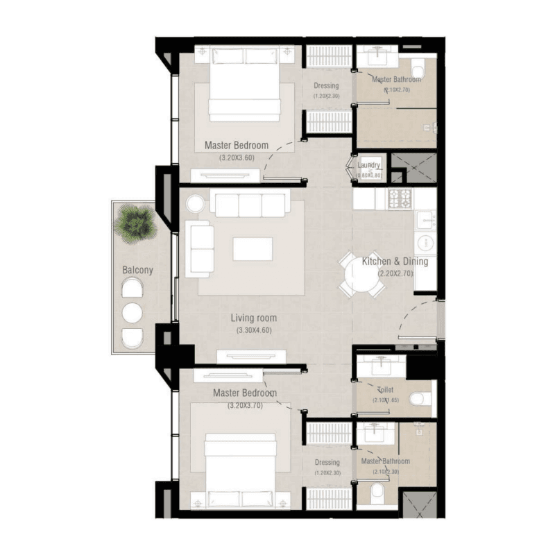 2 BR