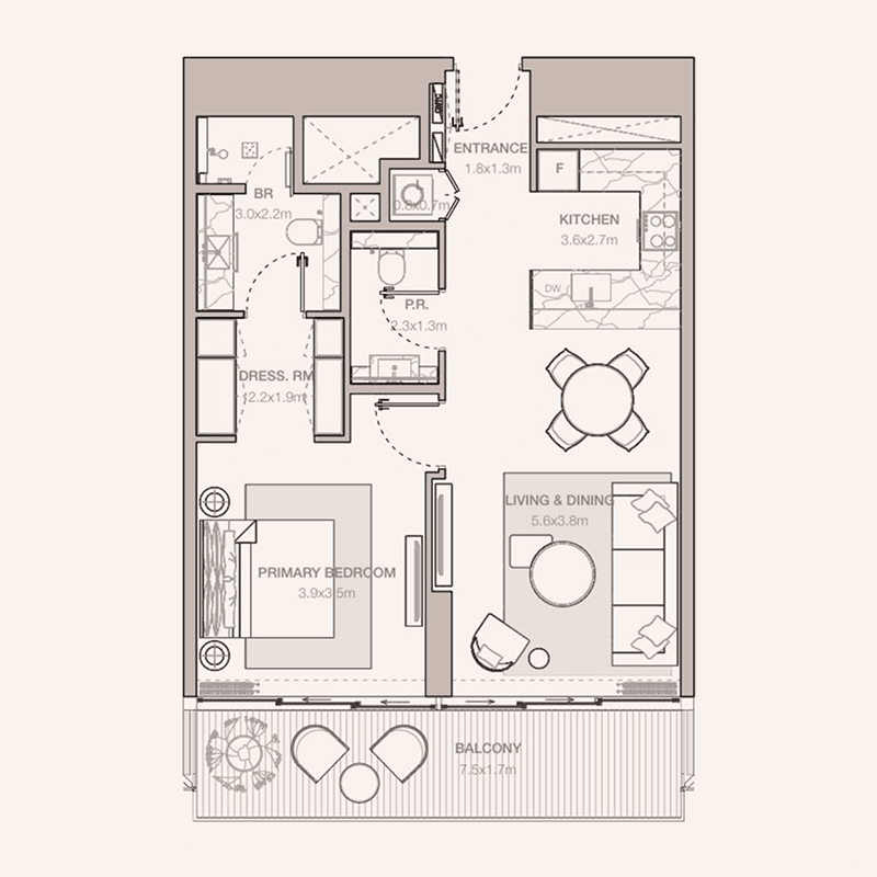 1 BR