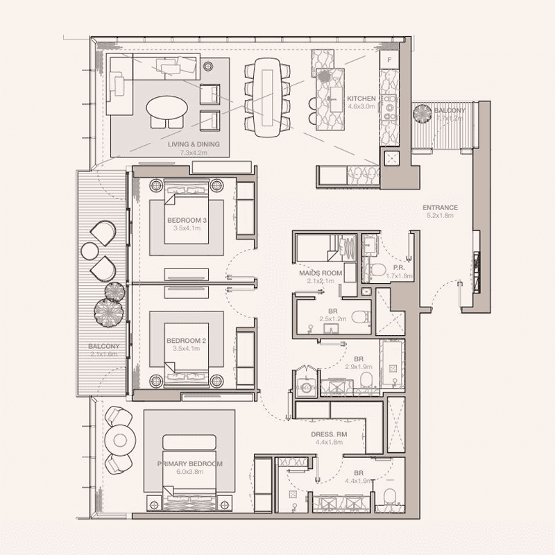 3 BR