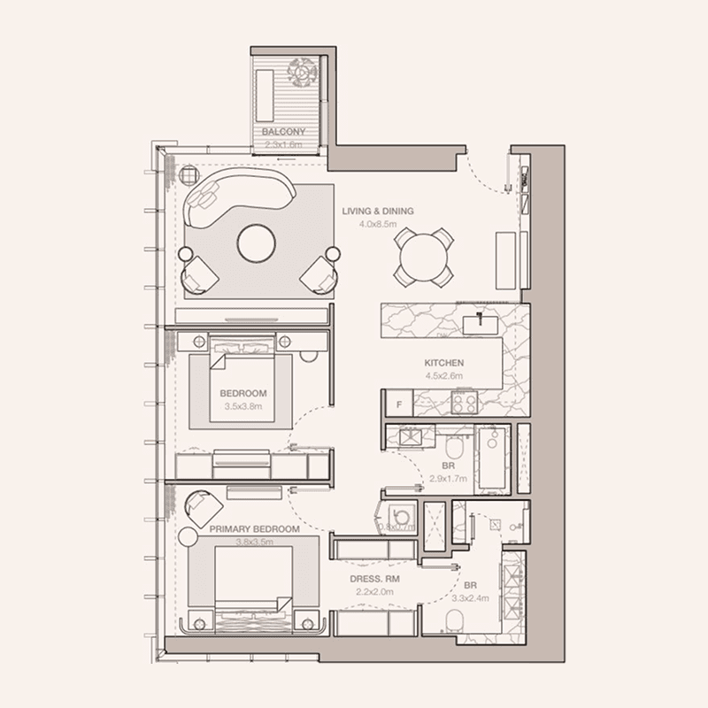 2 BR