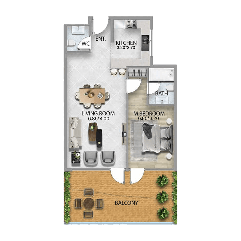 1 BR
