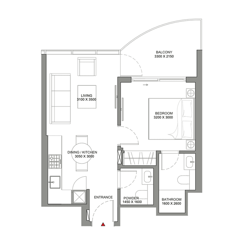1 BR