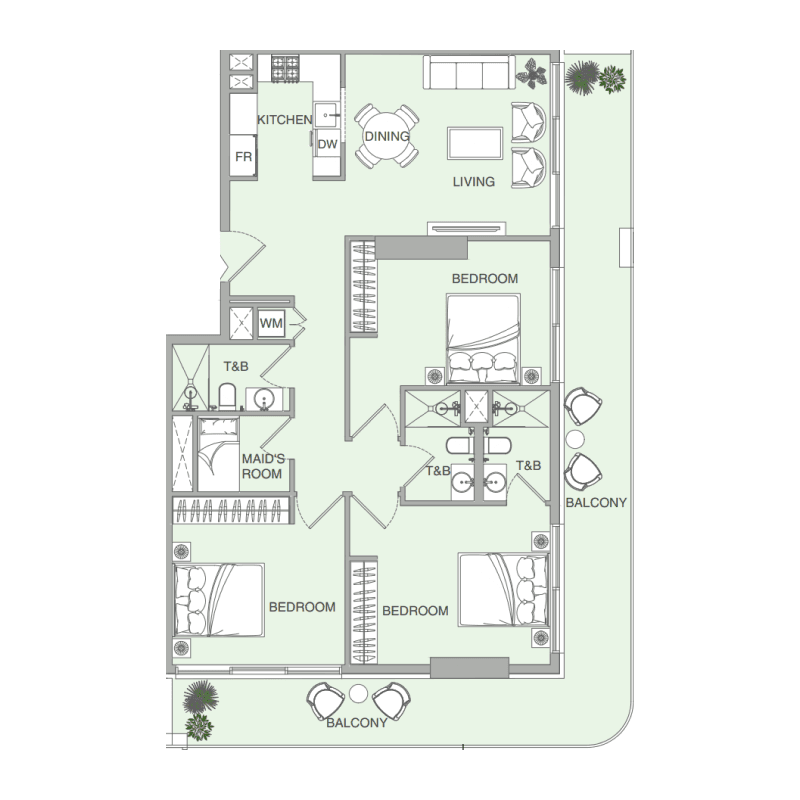 3 BR