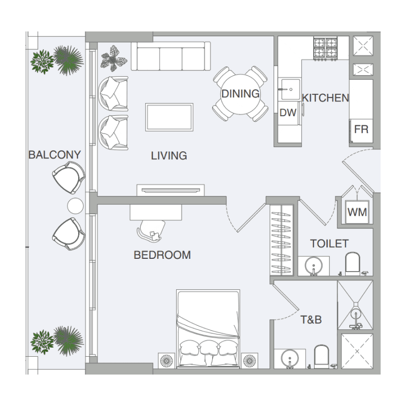1 BR
