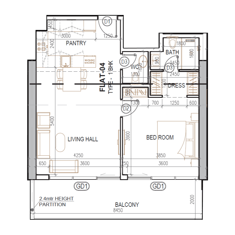 1 BR