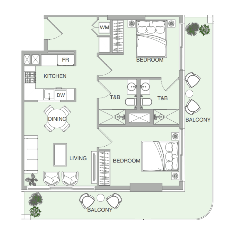 2 BR