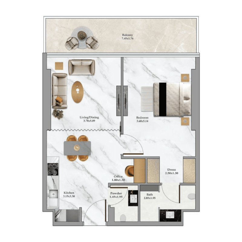 1 BR