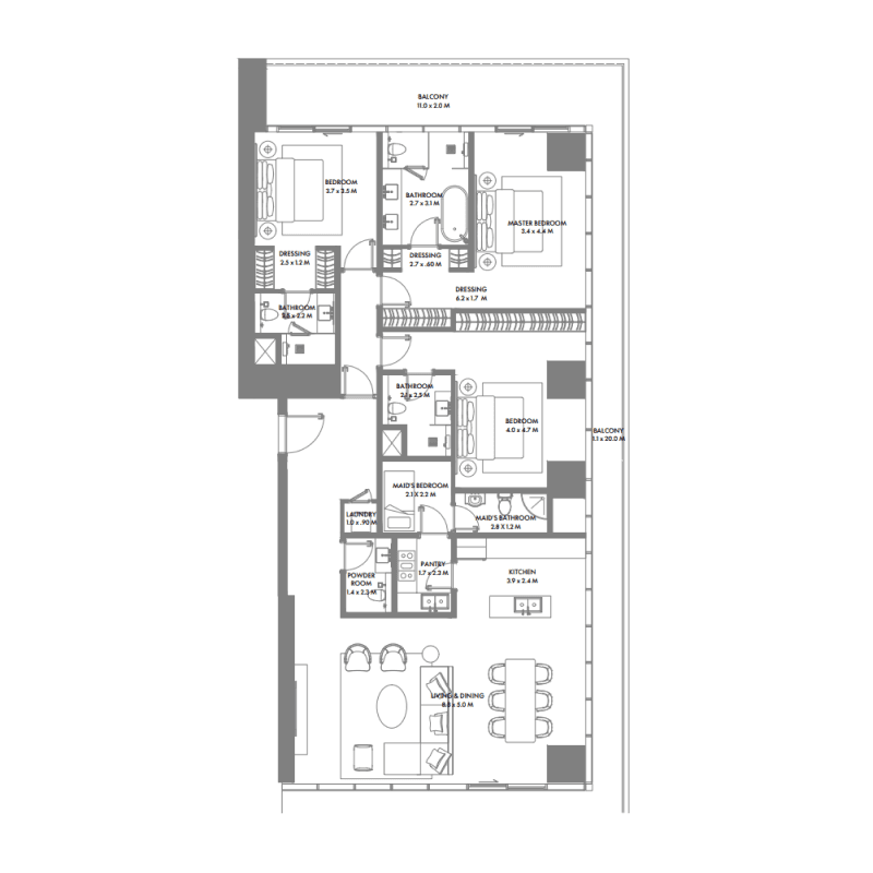 3 BR