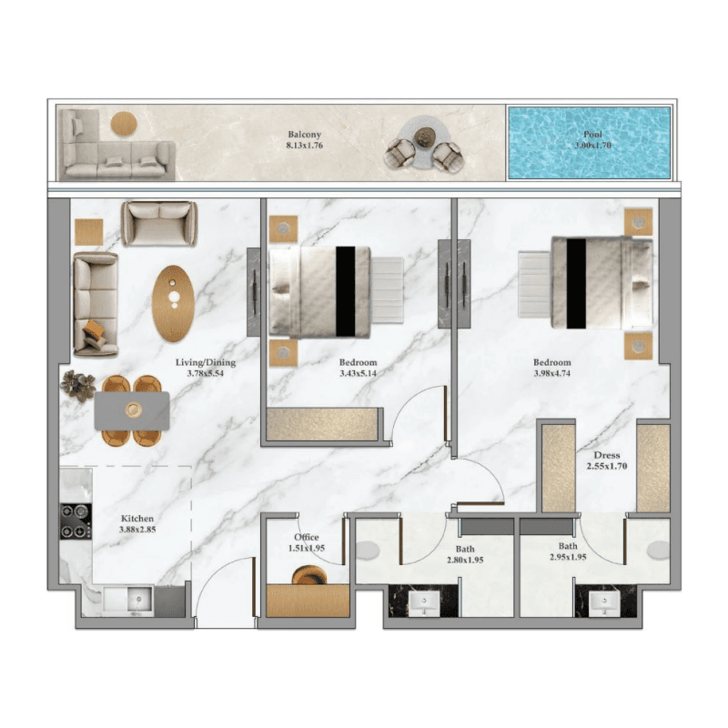 2 BR