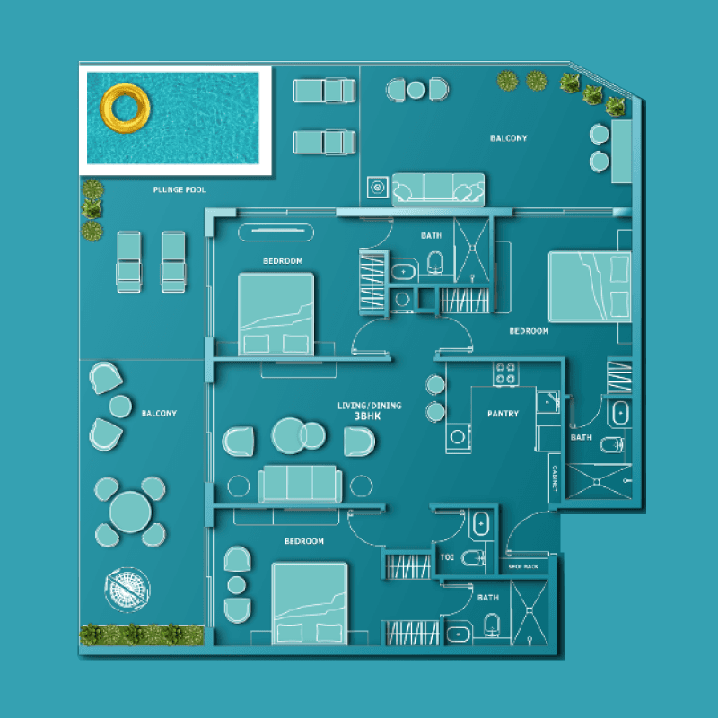 3 BR
