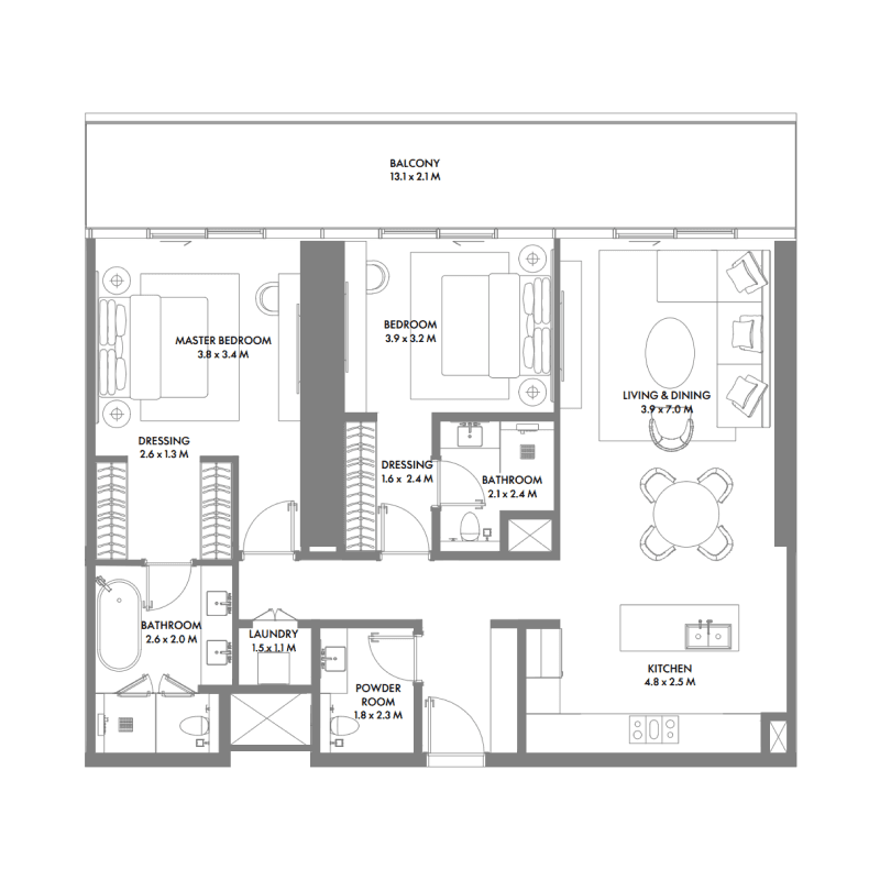 2 BR