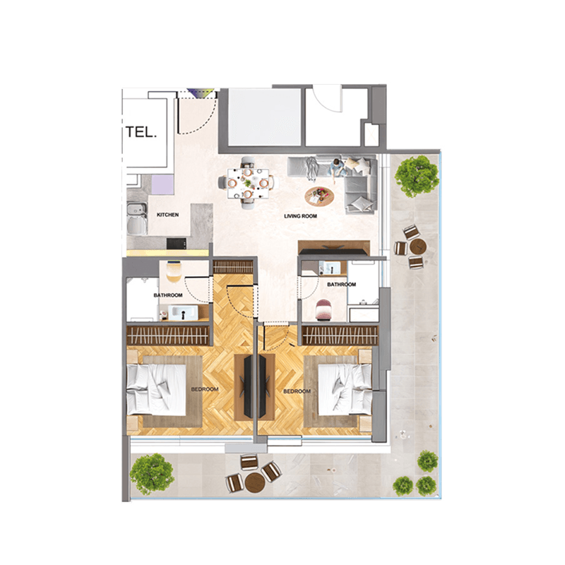 2 BR